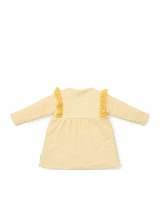 Children's Dress Long Sleeve Warm Yellow