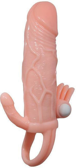 Baile Brave Man Vibe Προέκταση Πέους με Δόνηση Flesh 15cm