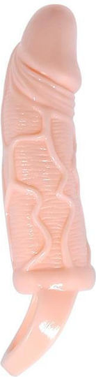 Baile Silicone Penis Sleeve with Ball Straps Προέκταση Πέους Flesh 13.5cm