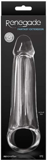 Ns Novelties Renegade Fantasy Extension Προέκταση Πέους Medium Clear 20cm