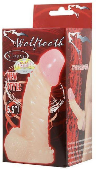 Baile Накрайник За Пенис Wolftooth Удължение На Пениса Кафяв 14см