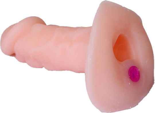 Baile Manșon Stimulator Cu Vibrație Extensie De Penis Cu Vibrație Maro 13cm