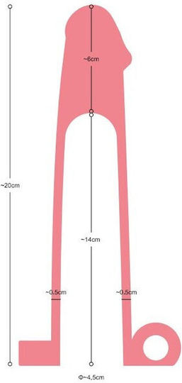 Virgite Προέκταση Πέους Flesh 21cm