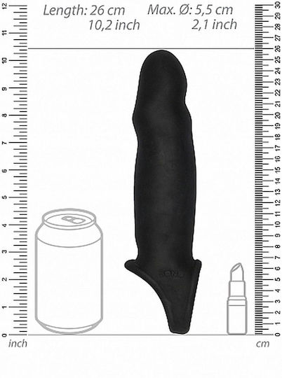 Shots Sono No.17 Dong Extension Προέκταση Πέους Μαύρη 26cm