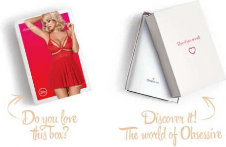 Obsessive Секси комплект с роба Red