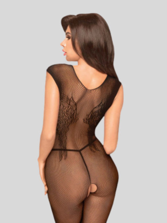 Penthouse Penthouse Wild Catch Bodystocking Mesh Open Crotch Black