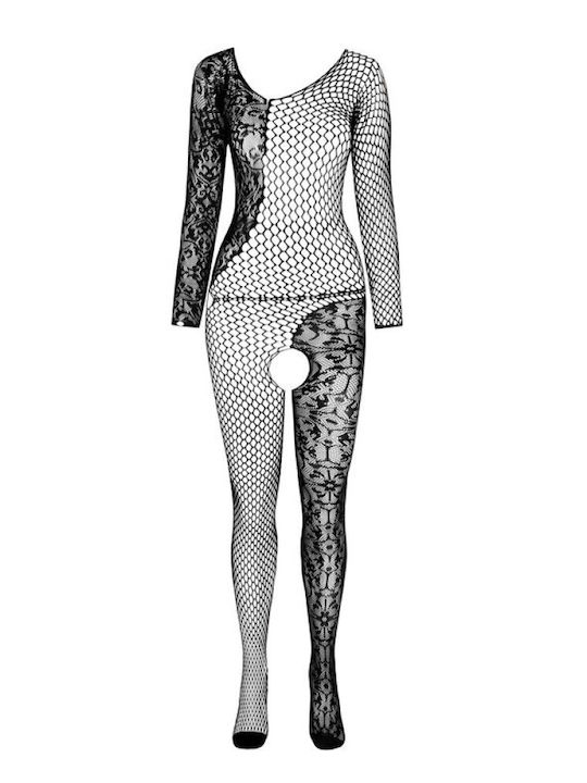 Passion Sexy Bodystocking Mesh Black