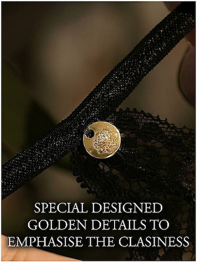 Le Désir Garters with Black Lace