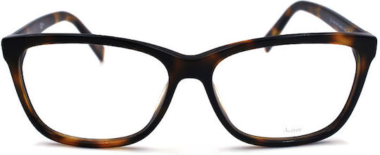 Pierre Cardin Plastic Eyeglass Frame Brown