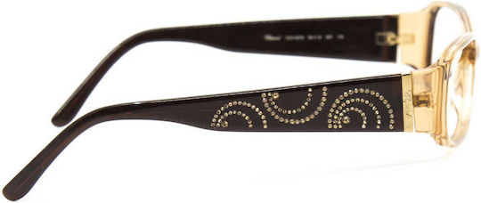 Chopard Women's Acetate Prescription Eyeglass Frame Beige VCH027S D67