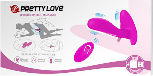 Pretty Love Remote Control Massager Strapless Strap On with Dildo with Vibration in Purple Color