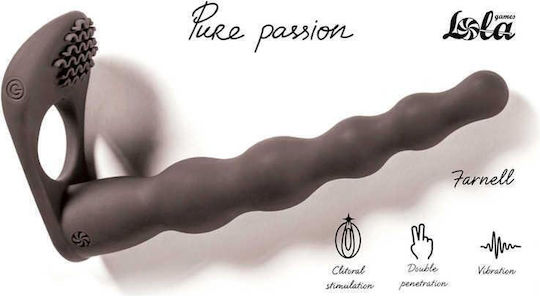 Passion Strapless Strap On με Dildo σε Μαύρο Χρώμα