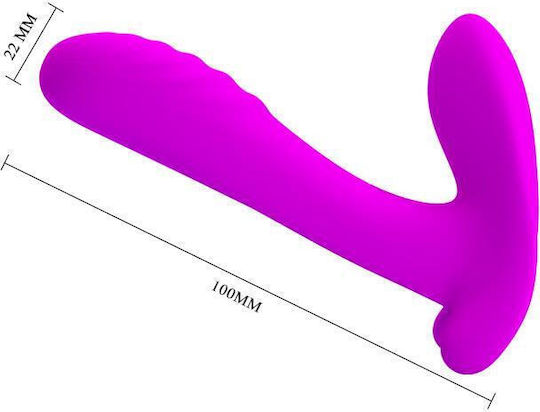 Pretty Love Remote Control Massager Strapless Strap On with Dildo with Vibration in Purple Color