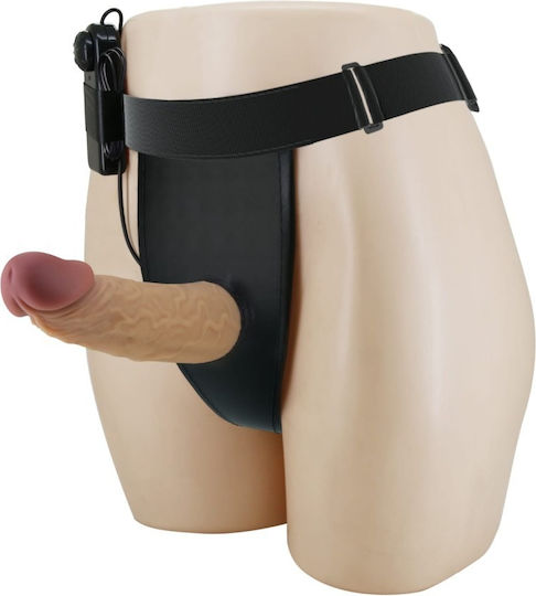 Pretty Love Strap-on Harness with Dildo and Vibration in skin color