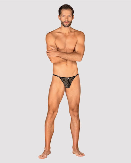 Obsessive Ανδρικό Sexy String Μαύρο
