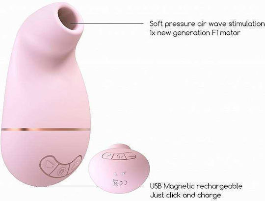 Shots Irresistible Kissable Αναρροφητής Vagin cu Vibrații Pink 1buc