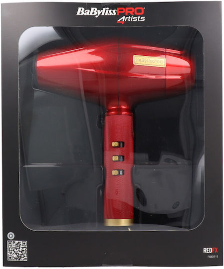 Babyliss Redfx Ionic Επαγγελματικό Πιστολάκι Μαλλιών με Φυσούνα 2200W