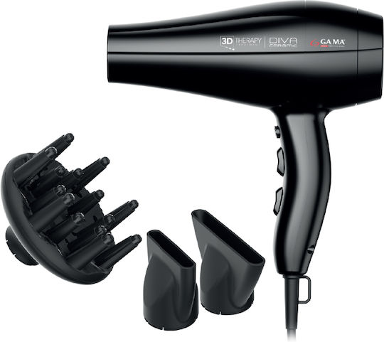 GA.MA Diva Ceramic Ionic Professional Hair Dryer with Diffuser 2300W