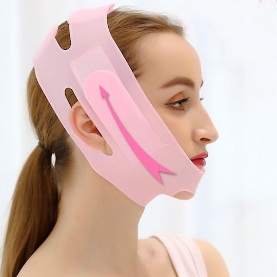 Firming and Slimming Double Chin Mask with High-Quality Silicone - V Fa Pink