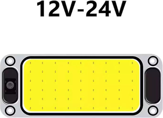 Led Vehicle Ceiling Light Strong Light 54 Led Cob 5400lm 12/24v Switch 2pcs Tc-166