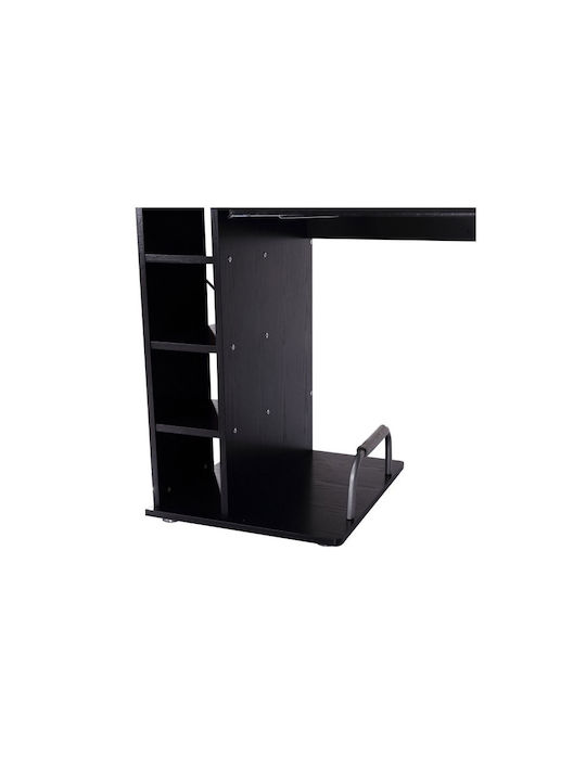 Computer Office Wooden Black 152x60x88cm