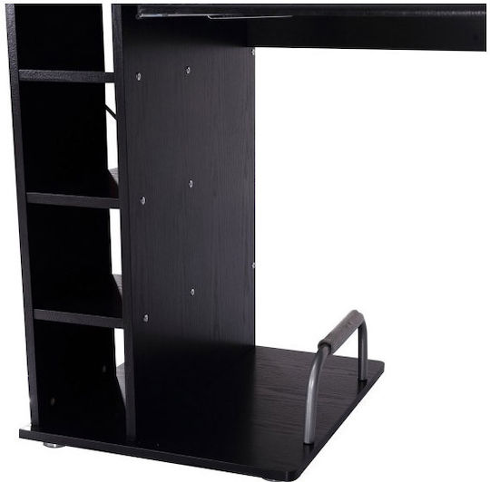Computer Office Wooden Black 152x60x88cm