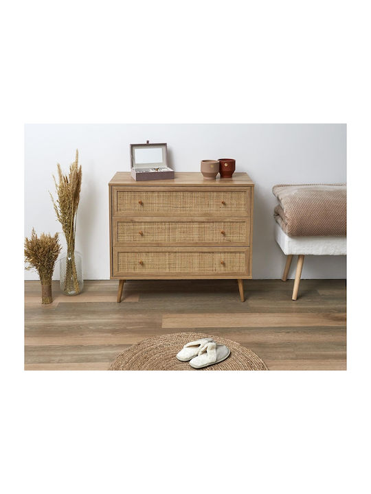 Bali Home Deco Factory Flurmöbel 3 Schubladen Maße 90x39x79cm Hd7455