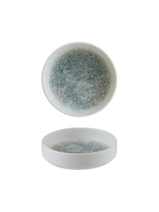 Ocean Servierschüssel Rund aus Porzellan Blau mit Durchmesser 10cm 12Stück
