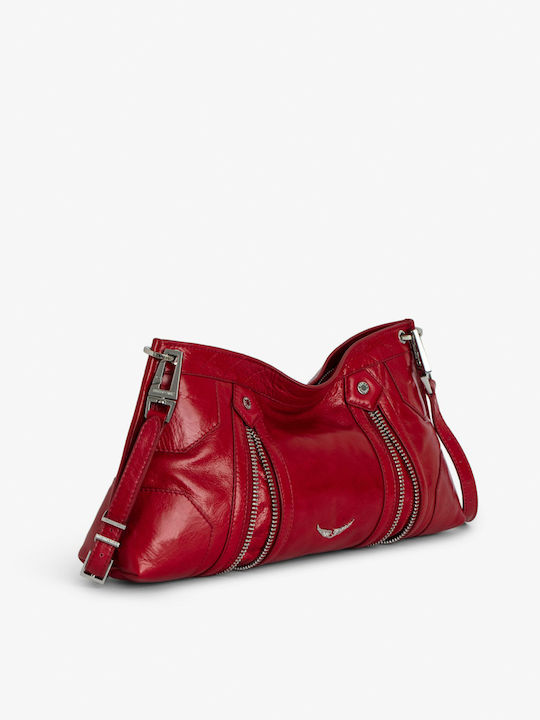 Zadig & Voltaire Leather Women's Bag Shoulder Red LWBA02495