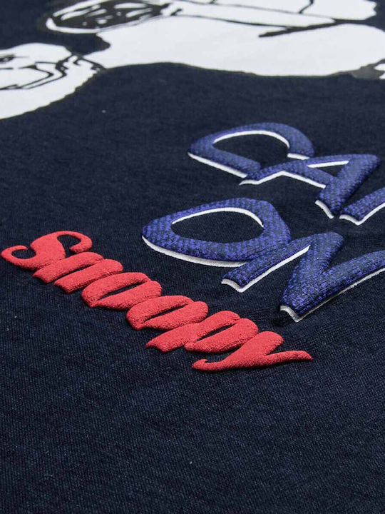Παιδικό Σετ με Σορτς Καλοκαιρινό 2τμχ Navy Μπλε Snoopy