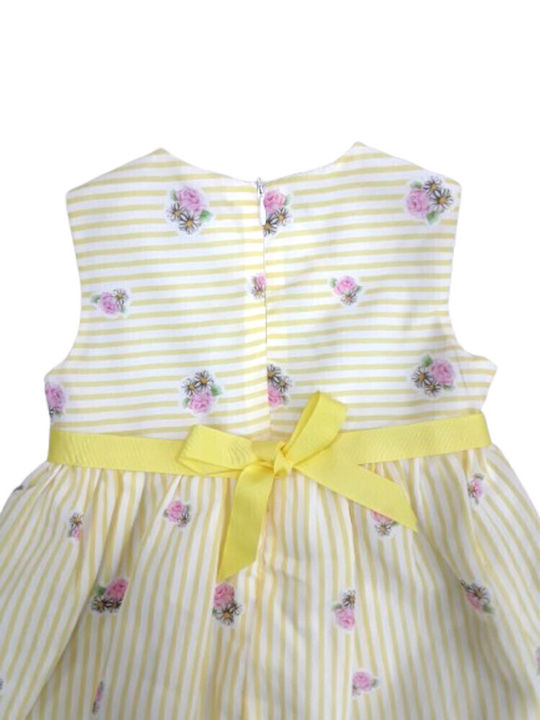 Evita Children's Dress Yellow Flowers Yellow