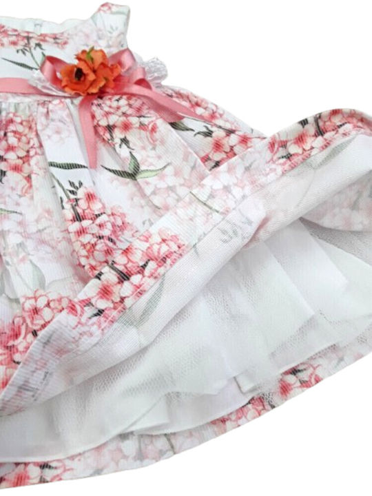 Mädchenkleid Ärmellos Set aus 2 mit Zubehör Rosa