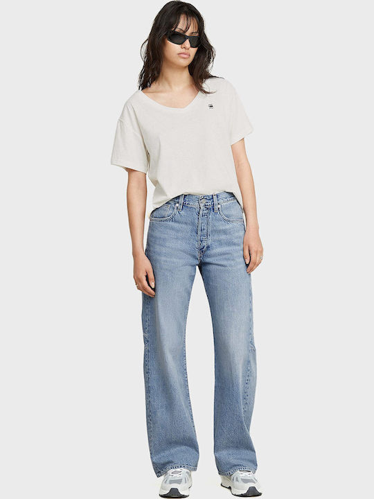 Women's Jean Trousers in Boyfriend Fit Light Aged Denim