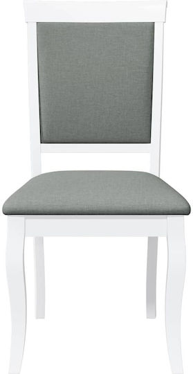 Dining Room Wooden Chair White 50x55x95.5cm 2pcs