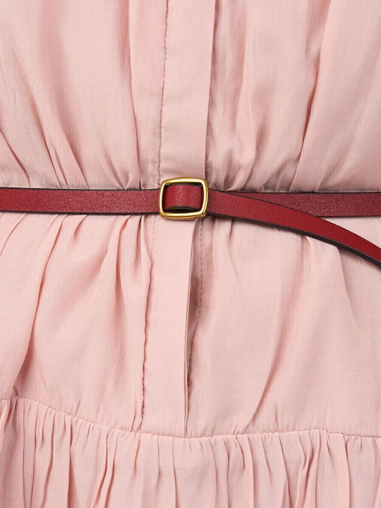 Leder Damen Gürtel Rot