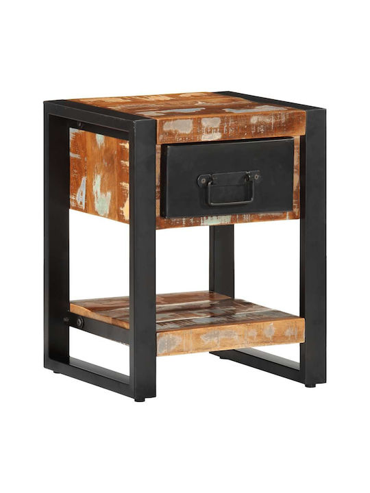 Κομοδίνο από Μασίφ Ξύλο Πολύχρωμο 35x34x45cm