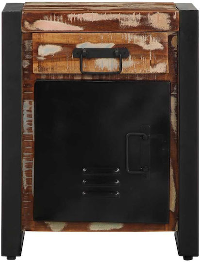 Noptiere din Lemn Masiv Mango 2buc 40x30x50cm