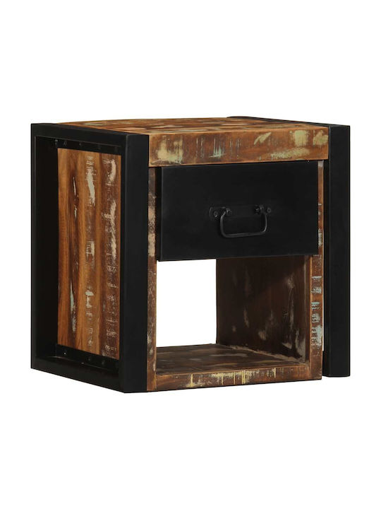 Κομοδίνο από Μασίφ Ξύλο Πολύχρωμο 40x35x40cm