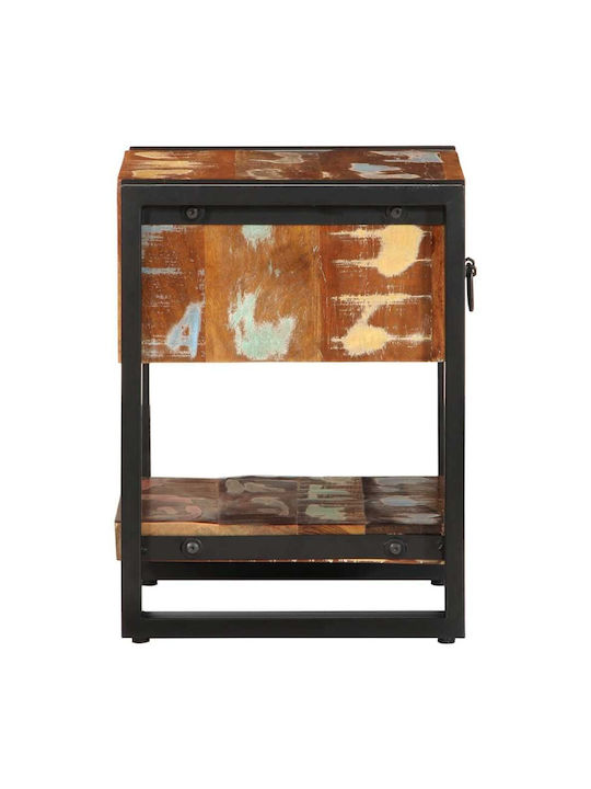 Κομοδίνο από Μασίφ Ξύλο Πολύχρωμο 35x34x45cm