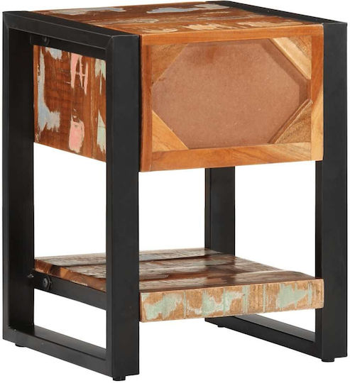 Κομοδίνο από Μασίφ Ξύλο Πολύχρωμο 35x34x45cm