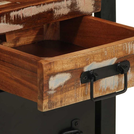 vidaXL Bedside Table Made of Solid Wood Multicolour 40x30x50cm