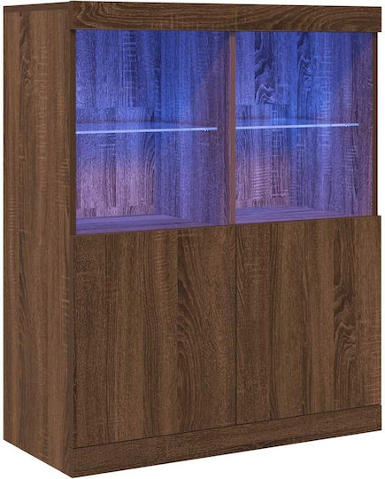 Мебели за съхранение дървен Кафяв 81x37x100см