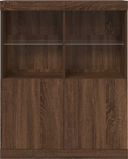 Мебели за съхранение дървен Кафяв 81x37x100см