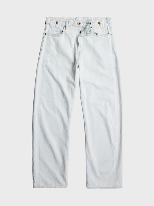 Bend 3d Ανδρικό Παντελόνι Τζιν με Loose Εφαρμογή Bleached Denim