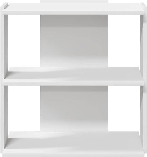 Bibliotecă Albă 60x30x60 cm