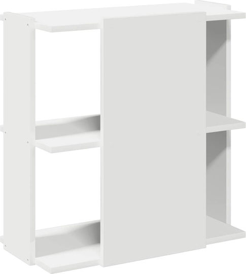 Bibliotecă Albă 60x30x60 cm