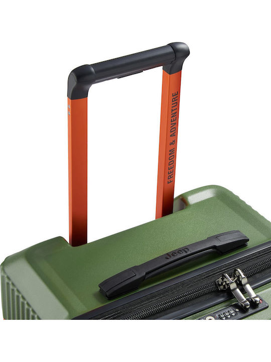 Delsey Jeep Large Travel Suitcase Hard Green with 4 Wheels Height 80cm 274682803