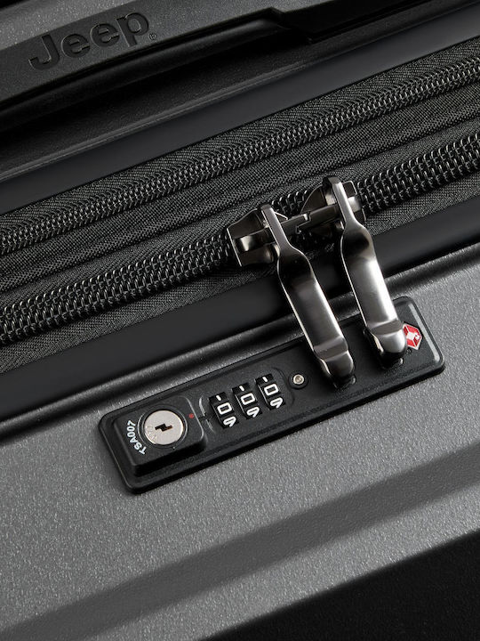 Delsey Jeep Mittlerer Hartschalen-Reisekoffer Antrazit mit 4 Rädern Höhe 68,5cm