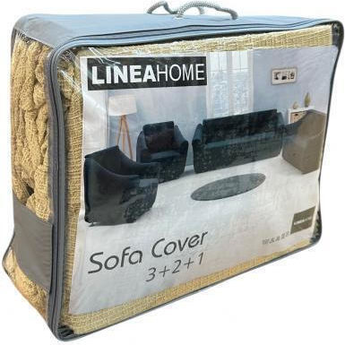 Linea Home Victoria Set of Elastic Sofa Covers Gold 1pcs LH2020840-1