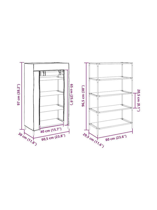Suport pentru pantofi L60.5xW30xH97cm